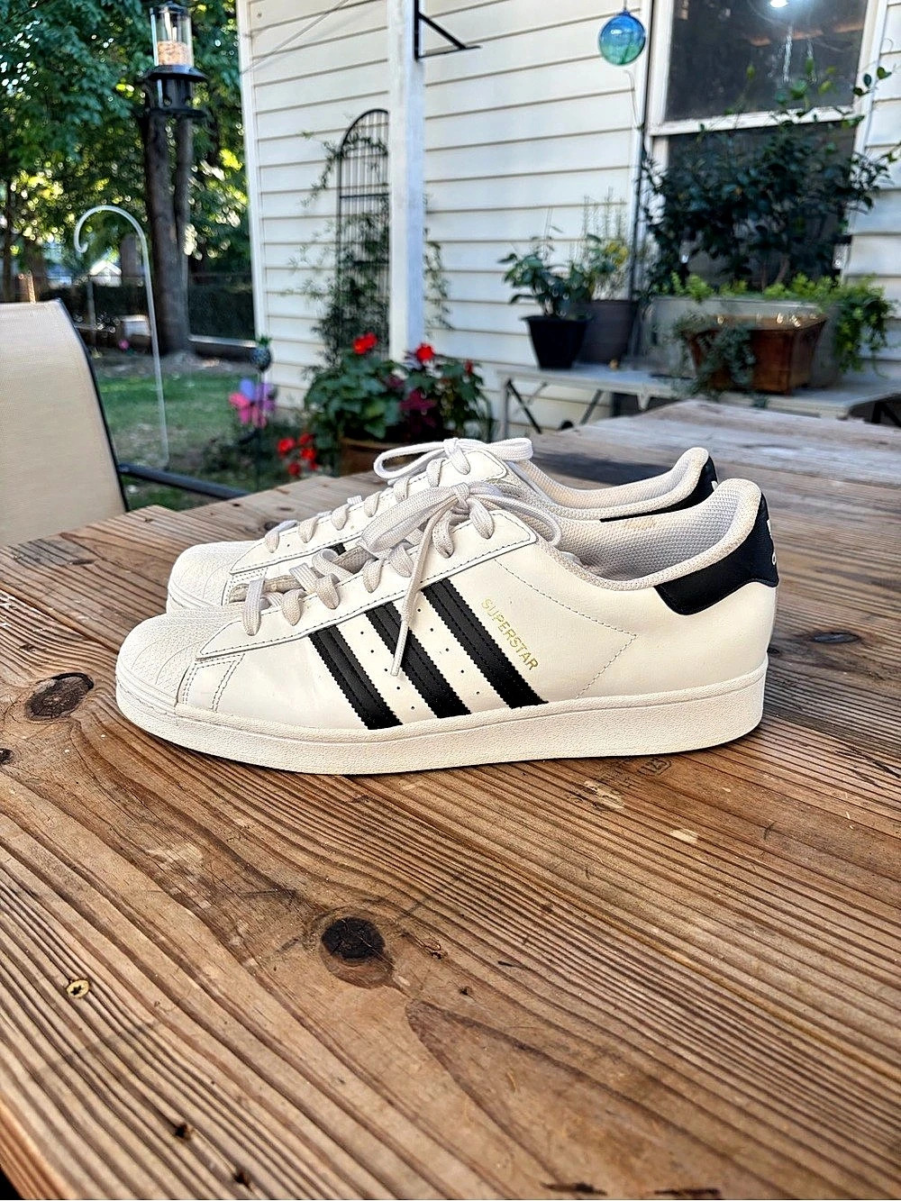 Adidas Superstar EG4958 Men’s Size 13 White Black Leather Shell Toe Sneakers